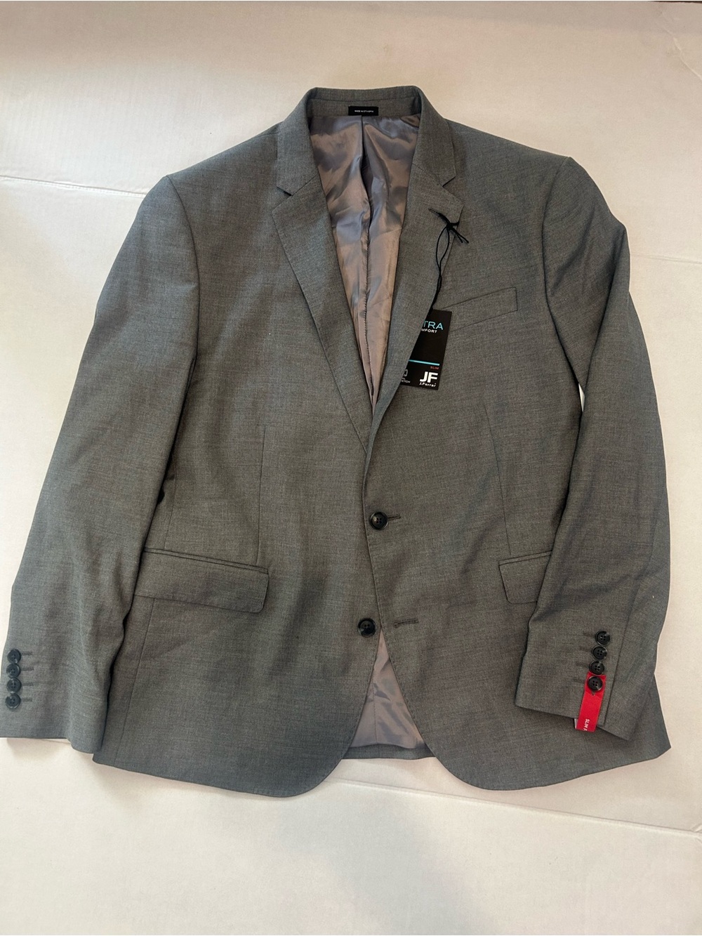 jf j.ferrar Men's Gray Two-Button Sport Coat Blazer (B1)